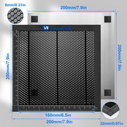Laservii Aluminum Laser Cutting Honeycomb Workbench Table