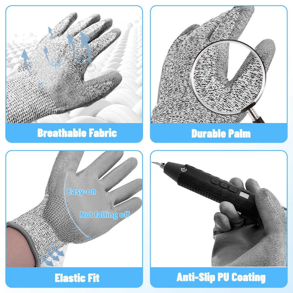 Laservii Cut-resistant gloves L level 5 cut-resistant PU