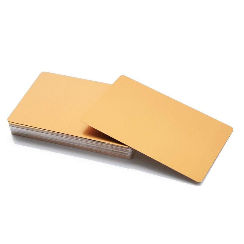 Laservii 300 PCS Metal Business Card 0.2mm Thickness Aluminum Alloy Blanks Card - Laservii Store
