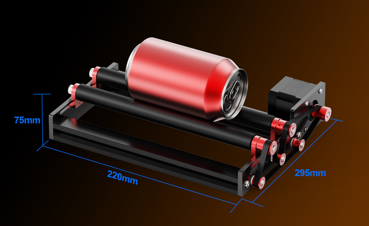 Compact design, portable storage, ready to use anytime without taking up workspace. Easily fits into your bag to create your mobile engraving solution.