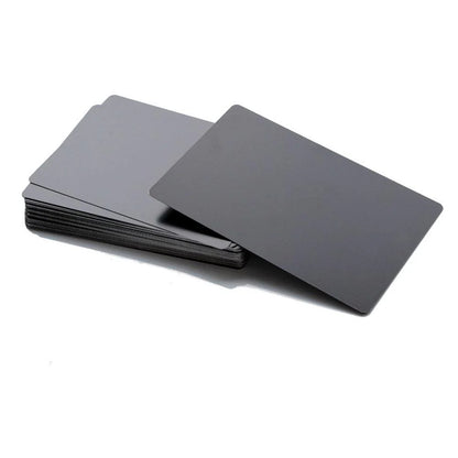 Laservii 100 Pcs Metal Business Card 0.2mm Thickness Aluminum Alloy Blanks Card