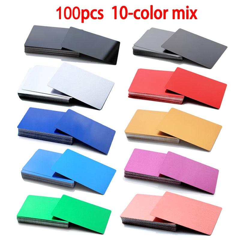 Laservii 300 PCS Metal Business Card 0.2mm Thickness Aluminum Alloy Blanks Card - Laservii Store