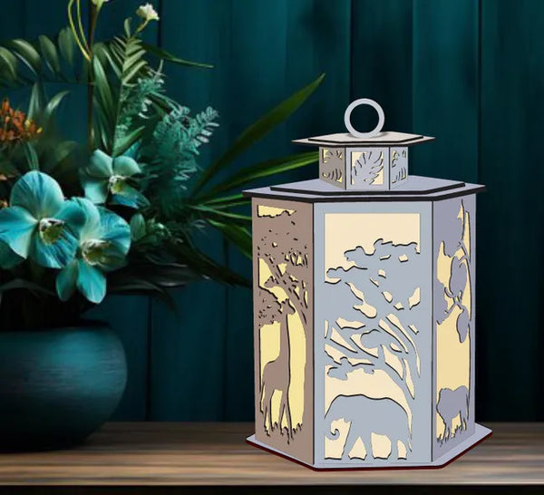 Animal lamp K0003896 file cdr and dxf free vector download for laser cut